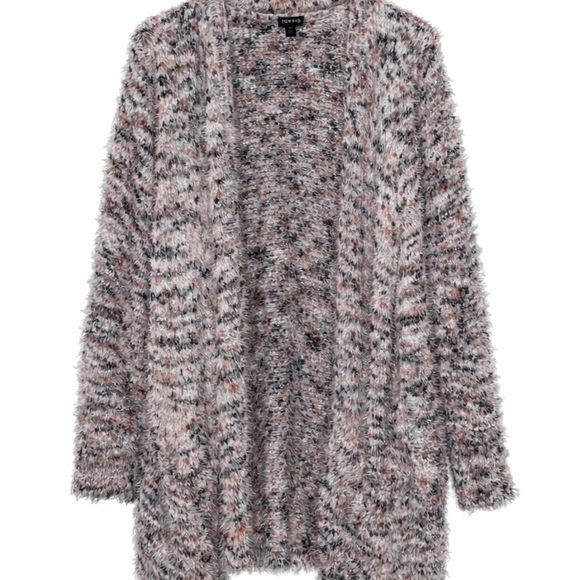 torrid Sweaters - Torrid Fuzzy Knit Multicolor Cardigan